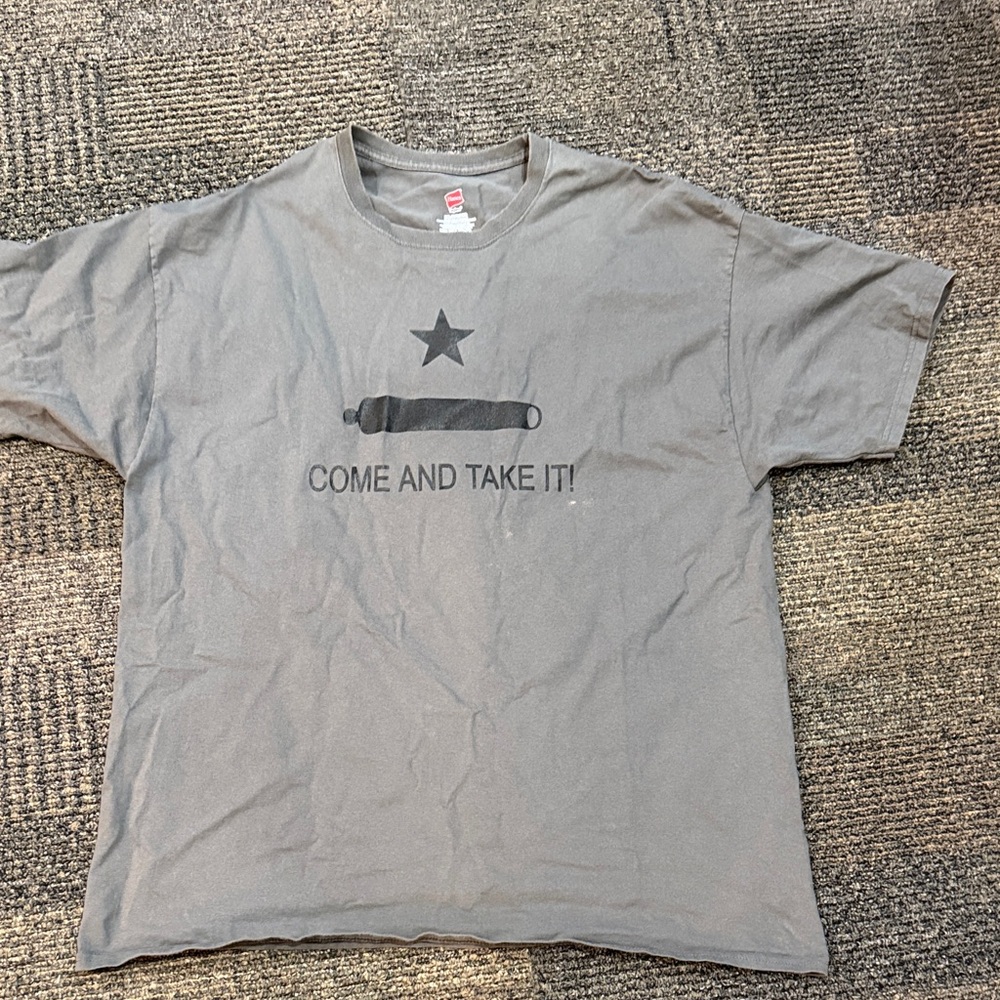 Men’s 2XL come and take it Gray Graphic T-Shirt